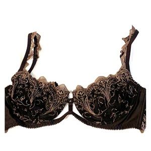 Free people black lace bra